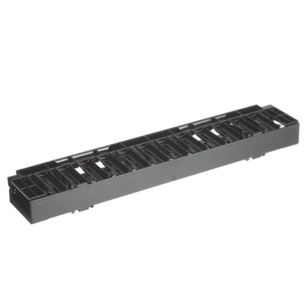 Organizador de Cables Horizontal / 1UR / Rack 19in (483mm) / Frontal / ABS / Cat6 y 10G