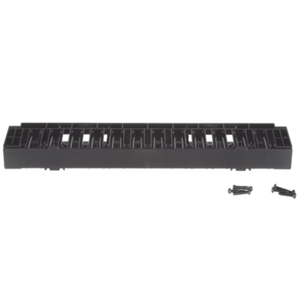 Organizador de Cables Horizontal / 1UR / Rack 19in (483mm) / Frontal / ABS / Cat6 y 10G