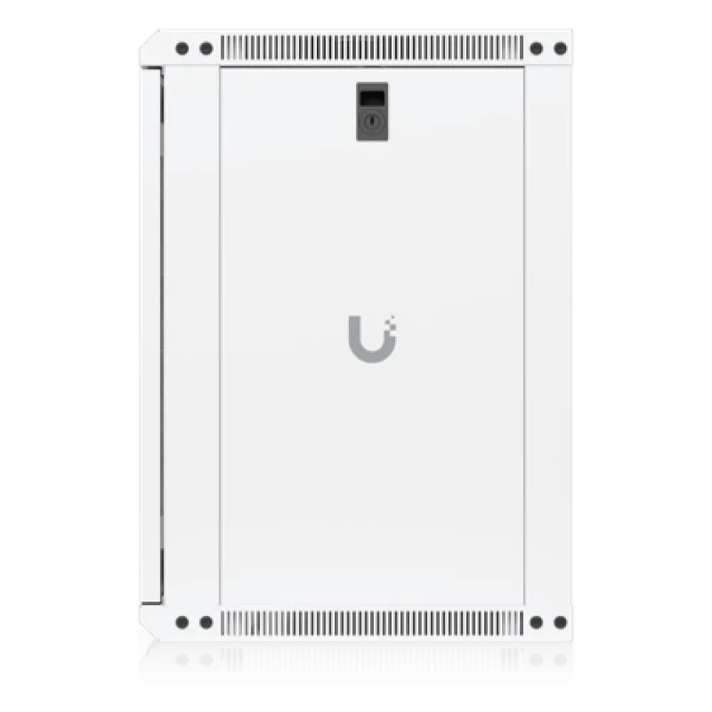 Gabinete Rack 12U / Montaje en Pared / Profundidad 450 mm (17.7") / Puerta Perforada / Ventilación Integrada 50 dB(A) / Paneles con Llave