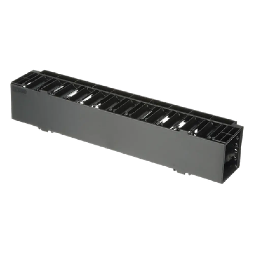 Organizador de Cables Horizontal / Rack 19in / 2UR / Frontal / ABS / Cat 6 y 10G