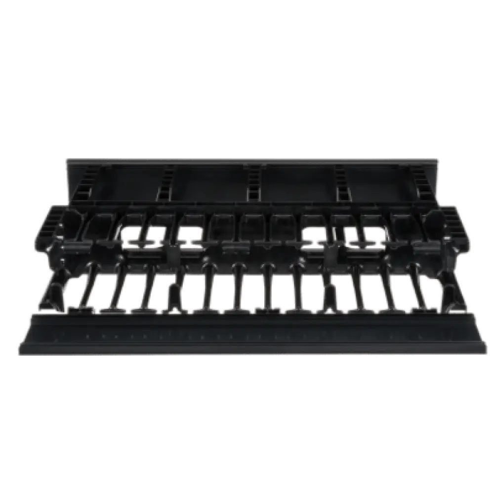 Organizador de Cables Horizontal / Alta Densidad / Doble Frontal y Posterior / Rack 19in / 2UR / 48.3 cm (19in)