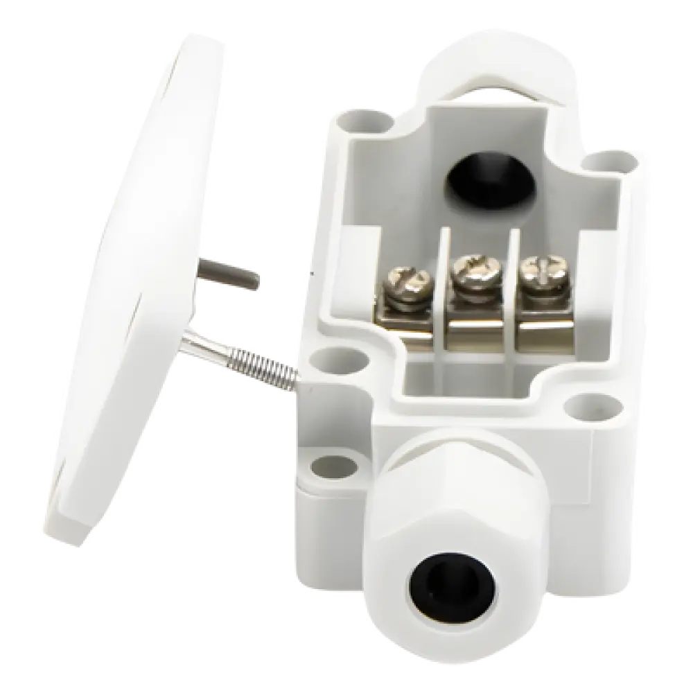 Caja de Conexión Exterior / IP66 / 3 Líneas / Terminales Tipo Herradura / Calibre 12-22 AWG / -40°C a +120°C