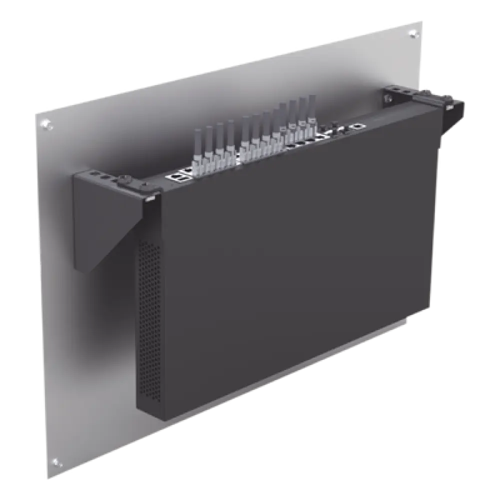 Soporte de Montaje para Rack / 19 pulgadas / 1U Vertical / Capacidad 2U / Carga 10 kg / Pared o Placa