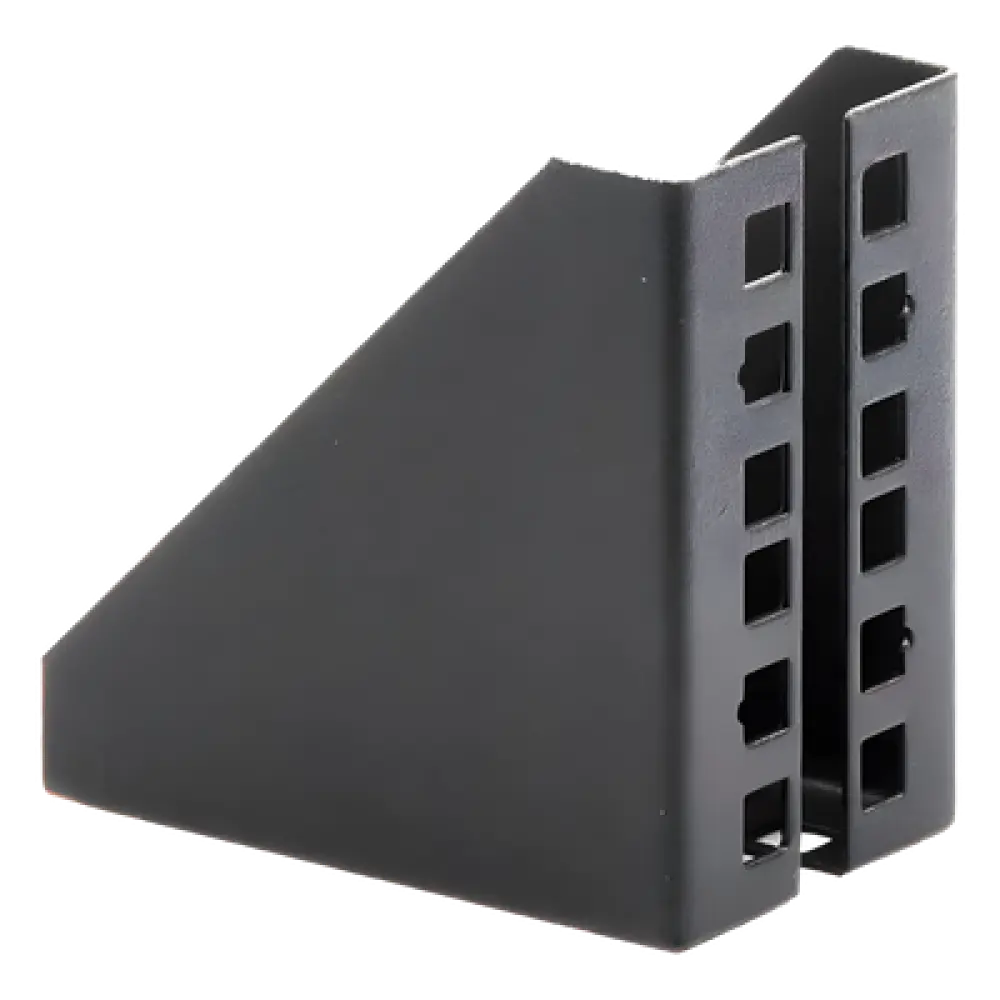 Soporte de Montaje para Rack / 19 pulgadas / 1U Vertical / Capacidad 2U / Carga 10 kg / Pared o Placa
