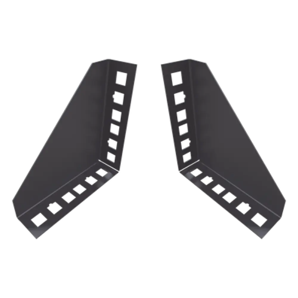 Soporte de Montaje para Rack / 19 pulgadas / 1U Vertical / Capacidad 2U / Carga 10 kg / Pared o Placa
