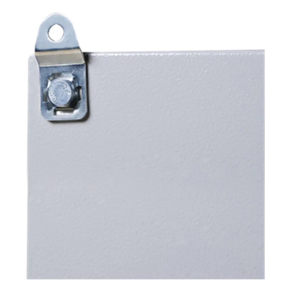 Pestañas Metálicas de Fijación / Chapa de Acero y Zinc 4 mm / Paquete de 4 Piezas / Montaje en Pared / Incluye Tornillos y Tuercas para Gabinete