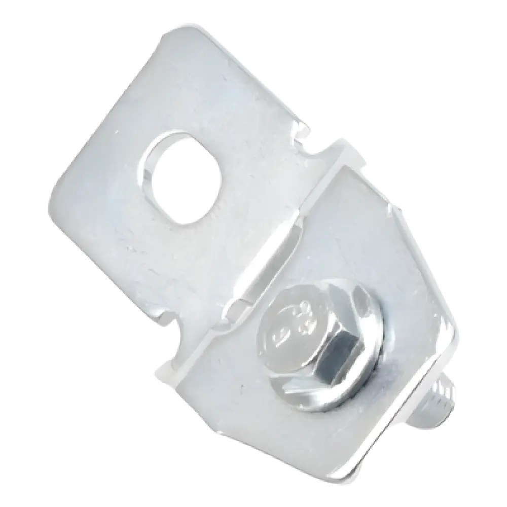 Pestañas Metálicas de Fijación / Chapa de Acero y Zinc 4 mm / Paquete de 4 Piezas / Montaje en Pared / Incluye Tornillos y Tuercas para Gabinete