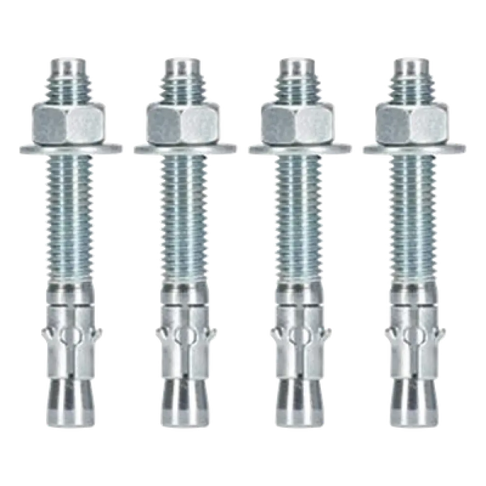Kit de Anclaje a Piso / Acero / 1134 kg / 4 Piezas / 1.1 x 3.7 x 1.1 in