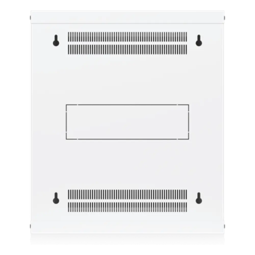 Gabinete Rack 12U / Montaje en Pared / 550 x 450 mm / Puerta de Vidrio Templado / Ventilación Integrada / Capacidad 50 kg