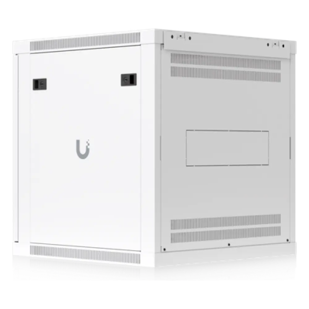 Gabinete Rack 12U / Montaje en Pared / Profundidad 600 mm / Puerta Vidrio Templado / Carga 80 kg (176 lb) / Ventilación Integrada