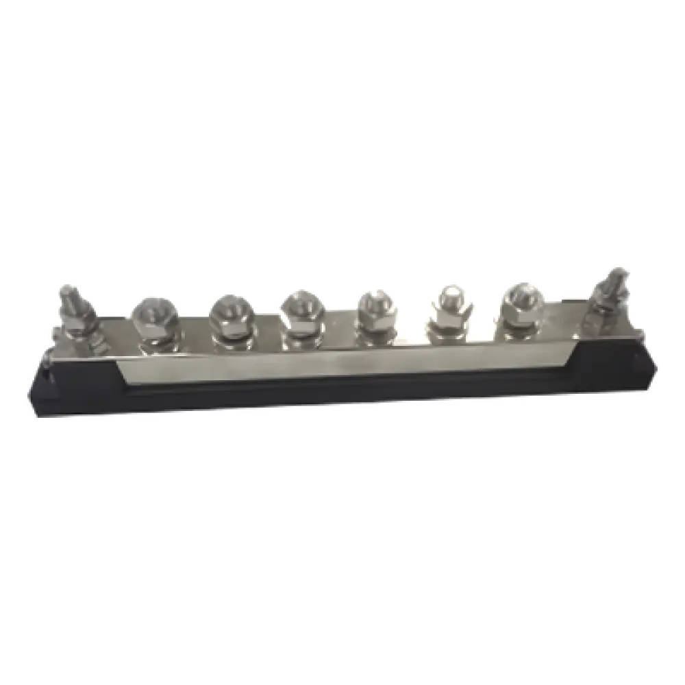 Bloque de Terminales / 6 Líneas / 600 A / 52 VDC o 300 VAC / Cobre Estañado 8x25 mm / IP con Cubierta