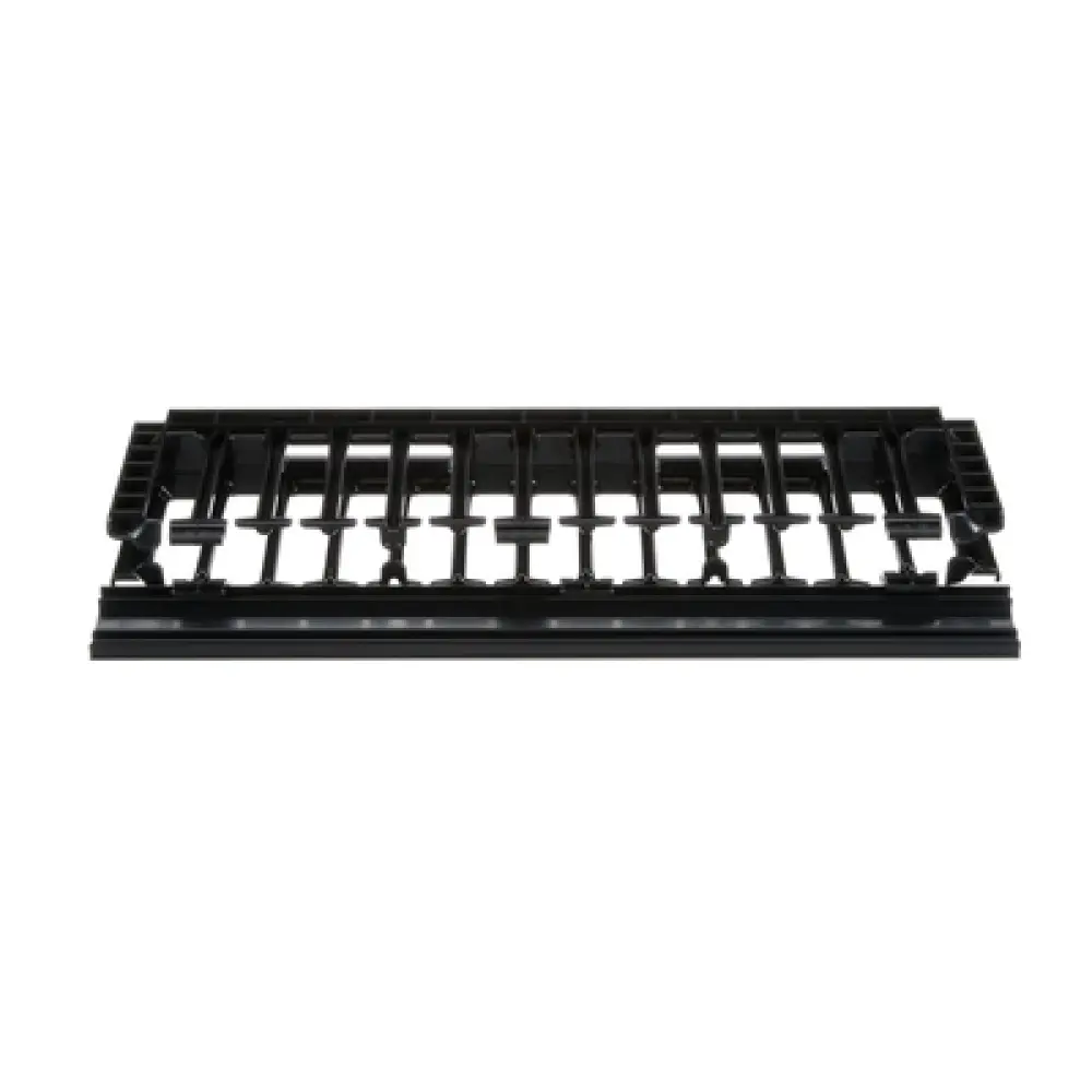 Organizador de Cables Horizontal / Alta Densidad / 1UR / 19in / Frontal Único / ABS