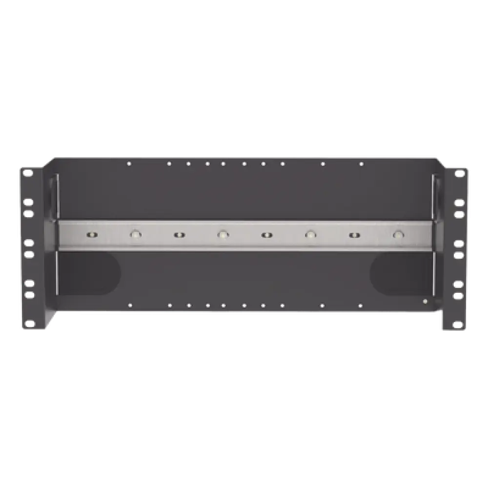 Soporte de Riel DIN Industrial / 4U / Rack 19 in / Acero / Gestión de Cables