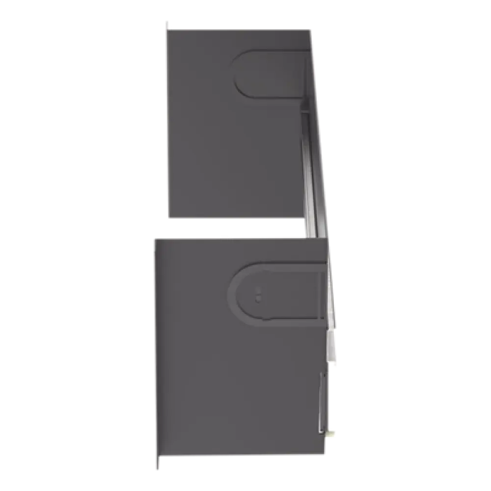 Soporte de Riel DIN Industrial / 4U / Rack 19 in / Acero / Gestión de Cables