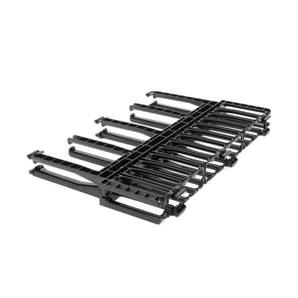 Organizador de Cables Horizontal / Alta Densidad / Doble Frontal y Posterior / Rack 19in / 1UR / Negro