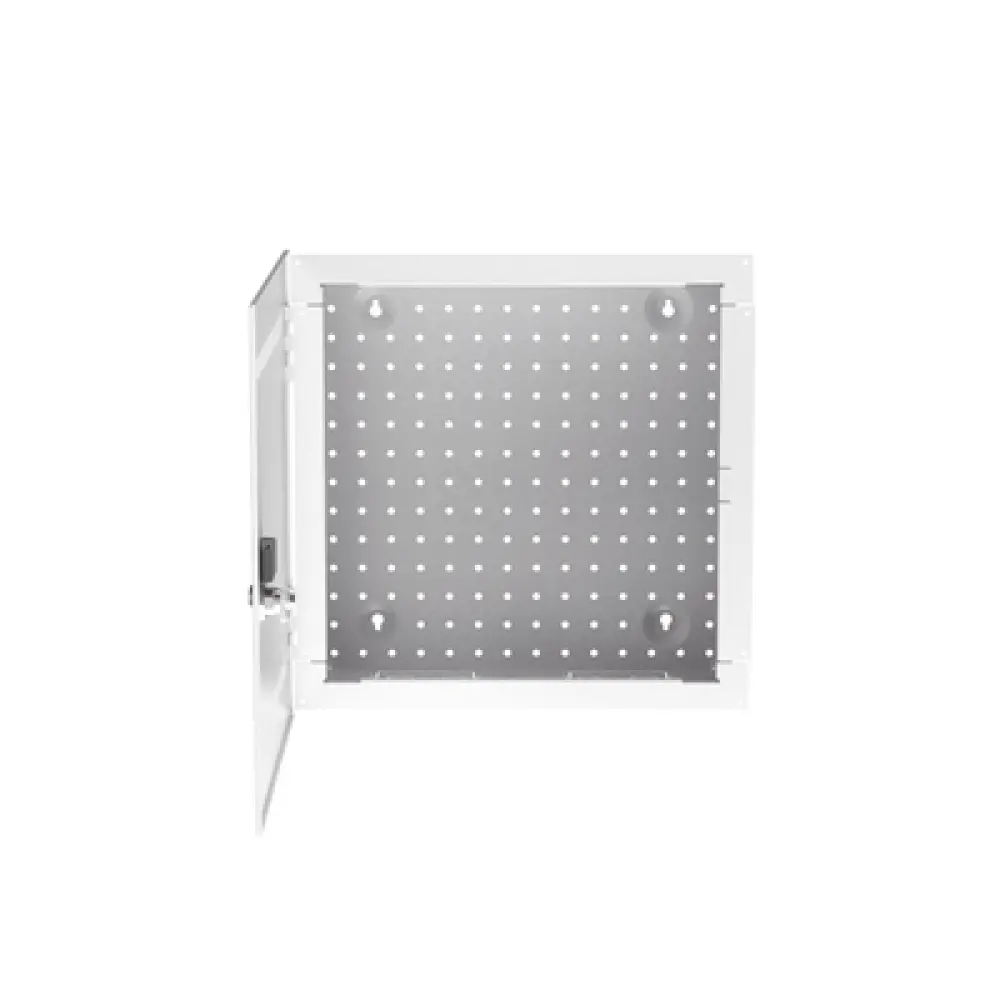 Gabinete de Montaje en Pared / 14 in de Altura / Acero Calibre 18 / Carga 16 kg (35 lb) / Puerta Reversible con Cerradura / Ventilación Integrada