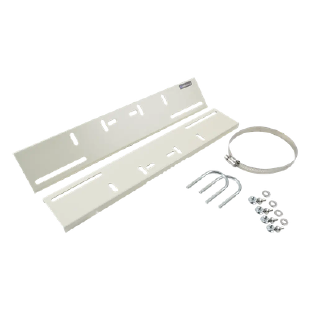 Montaje de Poste / Abrazaderas 3' a 5' / Acero Calibre 16 / 394 x 73 x 12 mm / Ajustable 200-370 mm