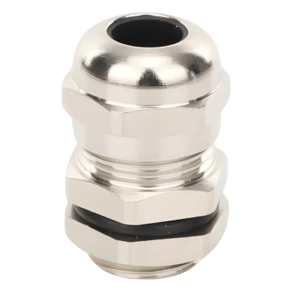 Conector Tipo Glándula / Ajustable 3-6.5 mm / Rosca M14 / IP68 / Latón Niquelado / -40℃ a 100℃