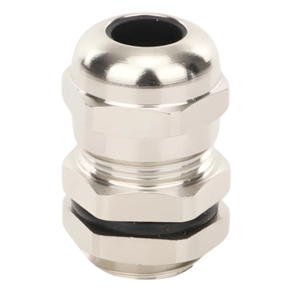 Conector Tipo Glándula / Ajustable 3-6.5 mm / Rosca M14 / IP68 / Latón Niquelado / -40℃ a 100℃