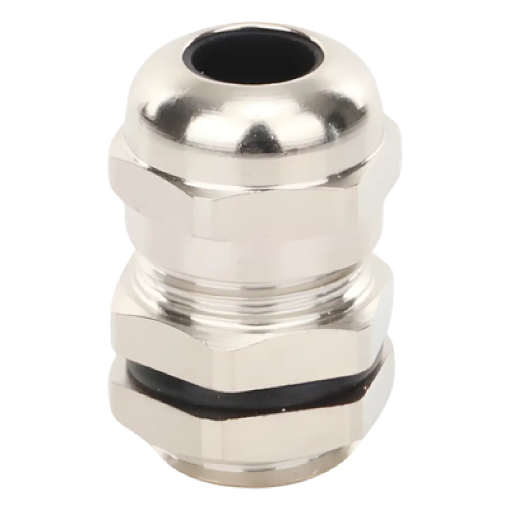 Conector Tipo Glándula / Ajustable 3-6.5 mm / Rosca M14 / IP68 / Latón Niquelado / -40℃ a 100℃