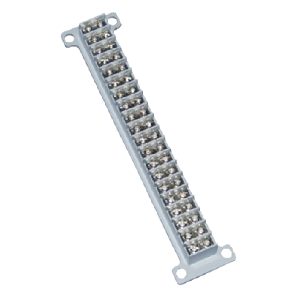 Bloque de Terminales / 20 Líneas / 10 A / 400 V / Carcasa Modular ABS / Terminales de Cobre