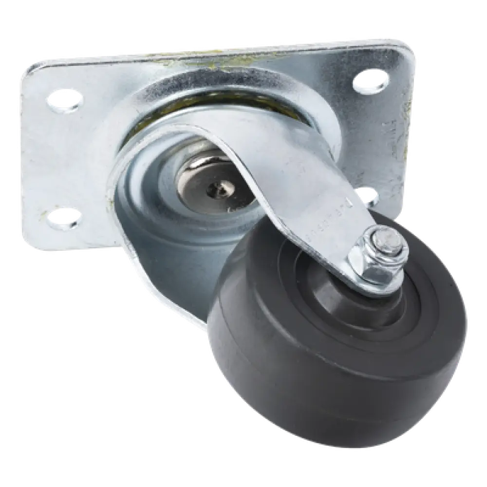 Kit de Ruedas Locas para Racks / 2.5 in (6.35 cm) / Carga 125 lb por Rueda / Base 3 7/8 x 2 3/4 in (9.8 x 7 cm) / Altura 3.25 in (8.25 cm)