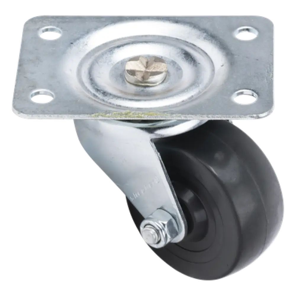 Kit de Ruedas Locas para Racks / 2.5 in (6.35 cm) / Carga 125 lb por Rueda / Base 3 7/8 x 2 3/4 in (9.8 x 7 cm) / Altura 3.25 in (8.25 cm)