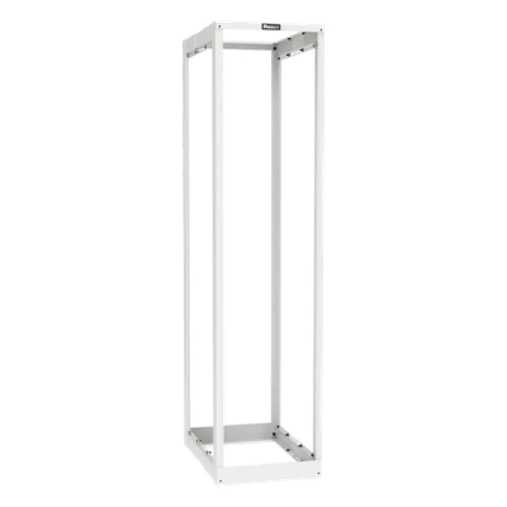 Rack de Cuatro Postes / 45 Unidades de Rack / Profundidad Ajustable 584.2 a 1066.8 mm (23 a 42 in) / Carga Estática 907.2 kg (2000 lbs) / Rieles Roscados #12-24 / Color Blanco