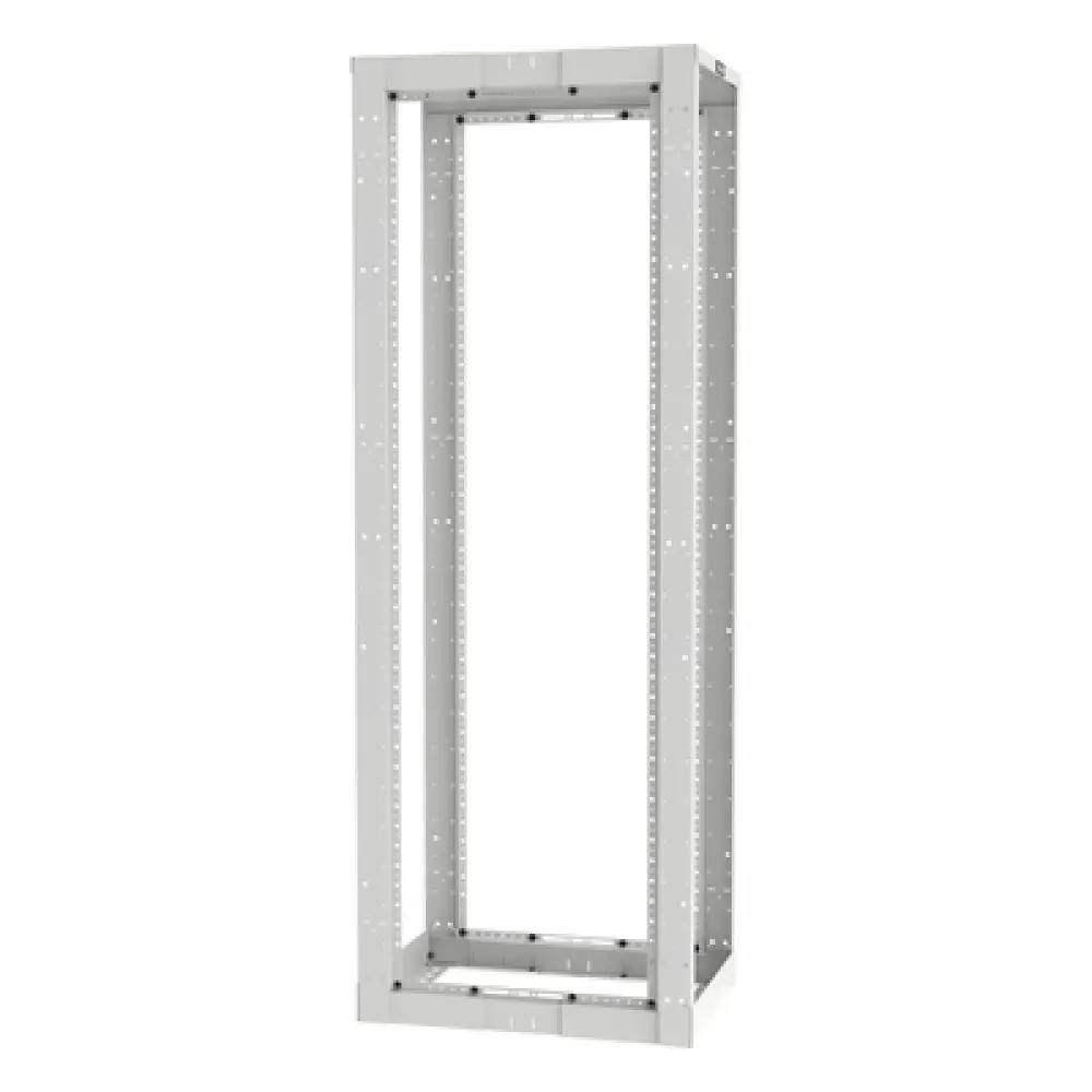 Rack de Cuatro Postes / 45 Unidades de Rack / Profundidad Ajustable 584.2 a 1066.8 mm (23 a 42 in) / Carga Estática 907.2 kg (2000 lbs) / Rieles Roscados #12-24 / Color Blanco