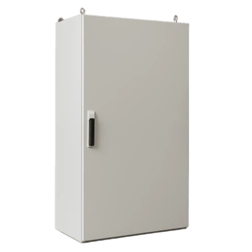 Gabinete de Acero IP55 / 800 x 1600 x 400 mm / IK10 / Carga 80 kg / Placa Trasera 750 x 1565 mm / Exterior