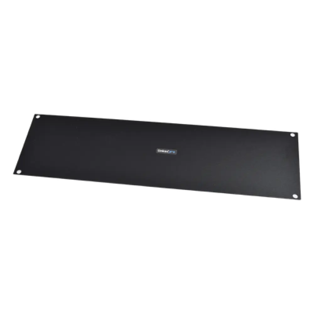 Tapa Ciega / Rack 19in / 3UR / Acero Cal. 14 / Pintura Electroestática Negra / 0.95 kg