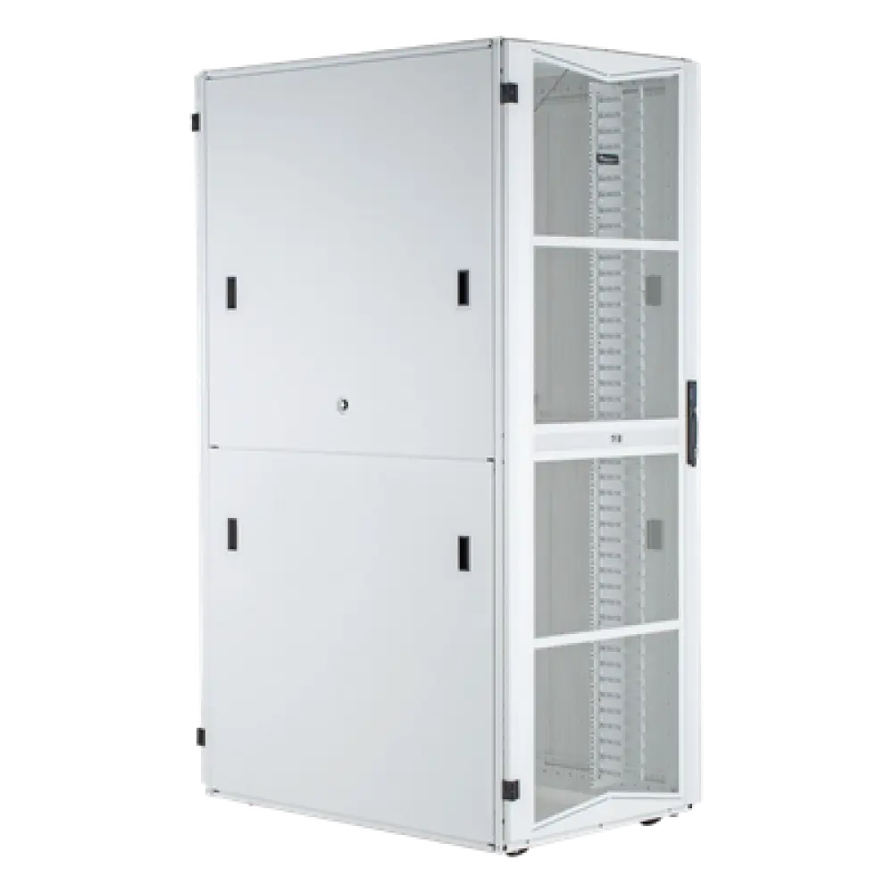 Gabinete para Centros de Datos / 42 UR / 600 mm Ancho / 1070 mm Profundidad (3.5 pies) / Acero / Blanco