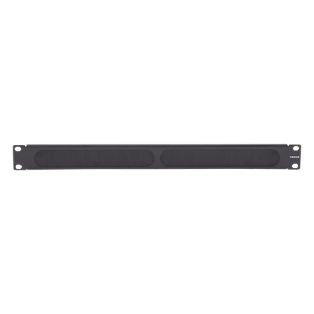 Panel Ciego para Rack 19" / Cepillo de Nylon para Paso de Cables / Aislamiento Térmico / 1UR / Aluminio 0.060" / EIA/TIA-310-E