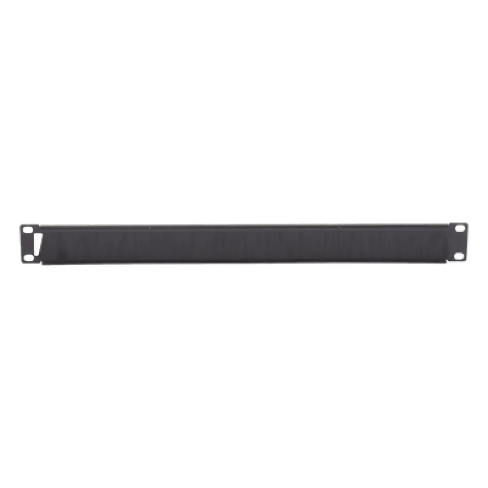 Panel Ciego para Rack 19" / Cepillo de Nylon para Paso de Cables / Aislamiento Térmico / 1UR / Aluminio 0.060" / EIA/TIA-310-E