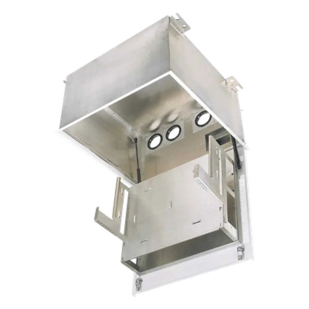 Gabinete de Techo / 8 UR / Equipo Pasivo / UL2043 Plenum / Acceso Frontal / 19" Dos Niveles / 2.4 ft (0.7 m) Profundidad Estándar