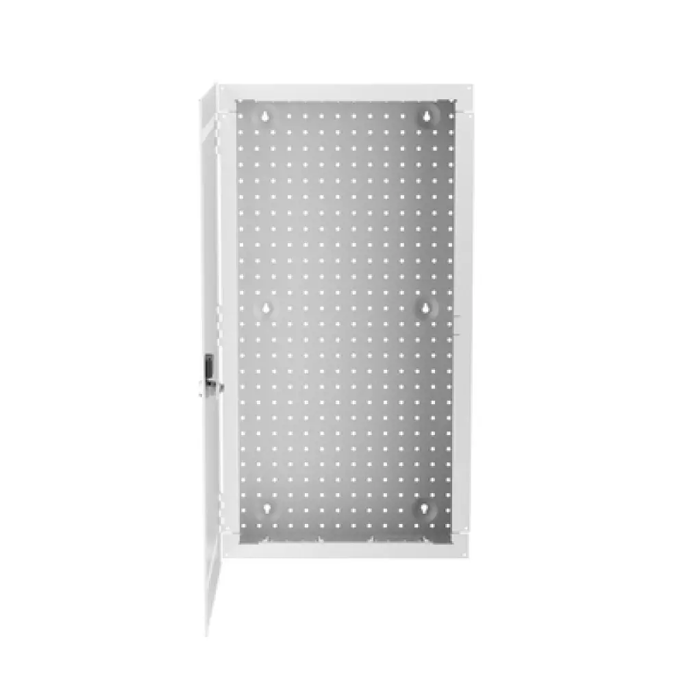 Gabinete de Montaje en Pared / Acero Calibre 18 / Capacidad 16 kg (35 lb) / Puerta Reversible con Cerradura / Ventilación Integrada / 28 in de Altura