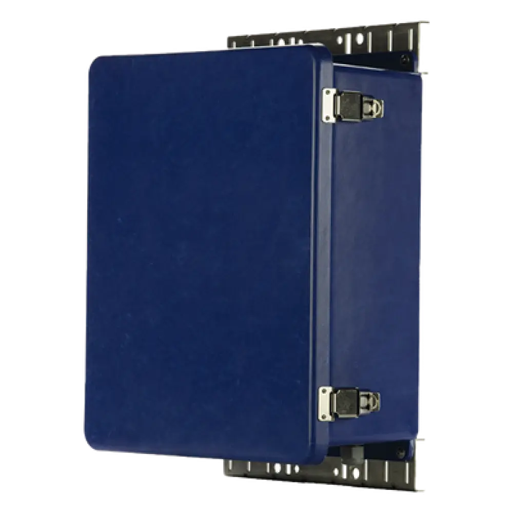 Gabinete de Seguridad para Wireless / NEMA 4X / IP66 / 356 x 305 x 152 mm (14 x 12 x 6 in) / Fibra de Vidrio y Aluminio / Montaje en Poste