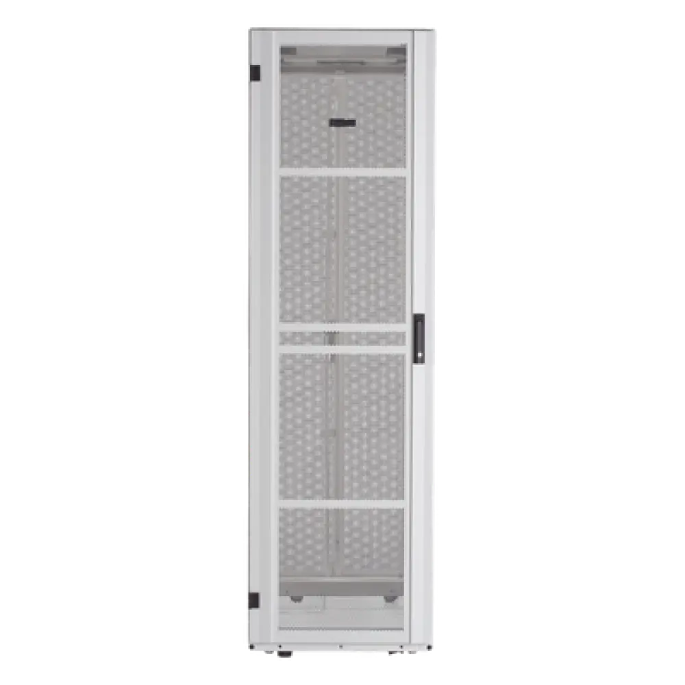 Gabinete para Centros de Datos / 42 UR / 800 mm Ancho / 1070 mm (3.51 ft) Profundidad / Carga 1588 kg / Puerta Perforada 80% / Acero