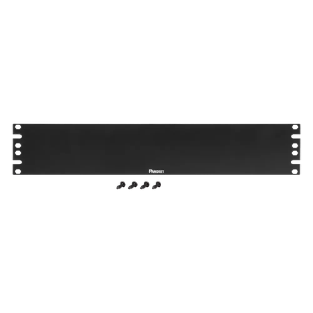 Tapa Ciega para Rack / 19 Pulgadas / 2 UR / Acero 16 ga / Diseño Plano / 482.6 x 43.7 mm