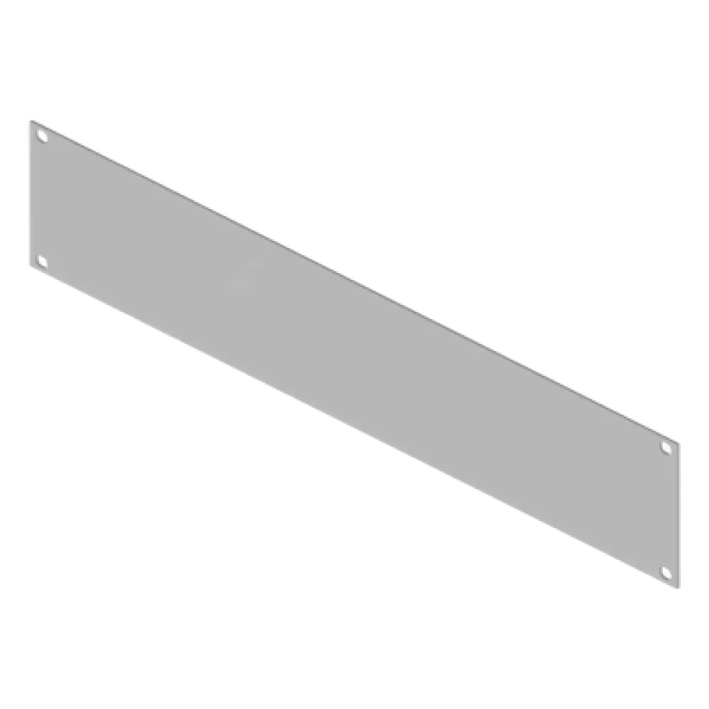 Panel Ciego para Rack 19 in / 2U / Acero Calibre 14 / 483 mm x 88 mm (19.02 in x 3.46 in) / Pintura Electrostática Blanca / Componente Pasivo