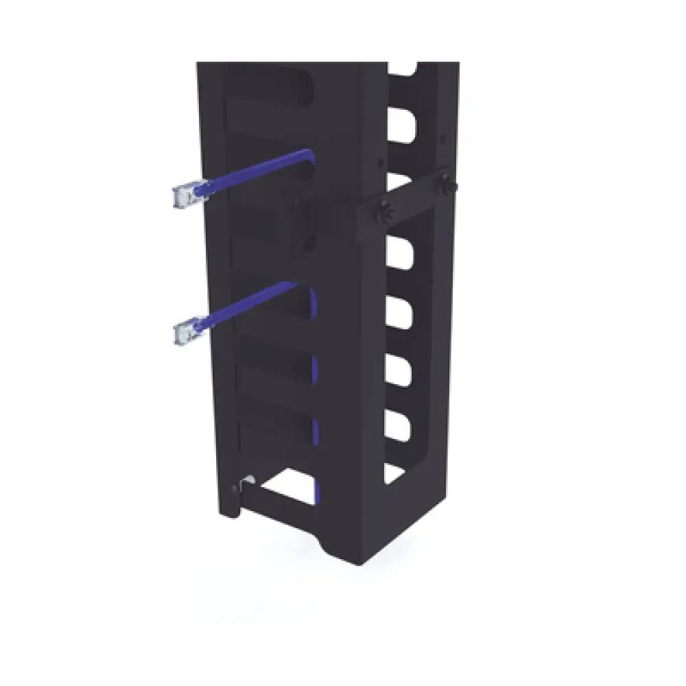 Organizador Vertical de Cables / 24U / Para Rack Abierto / Compatible con EIQR3224 y EIRL5524DR / Incluye Brackets de Montaje