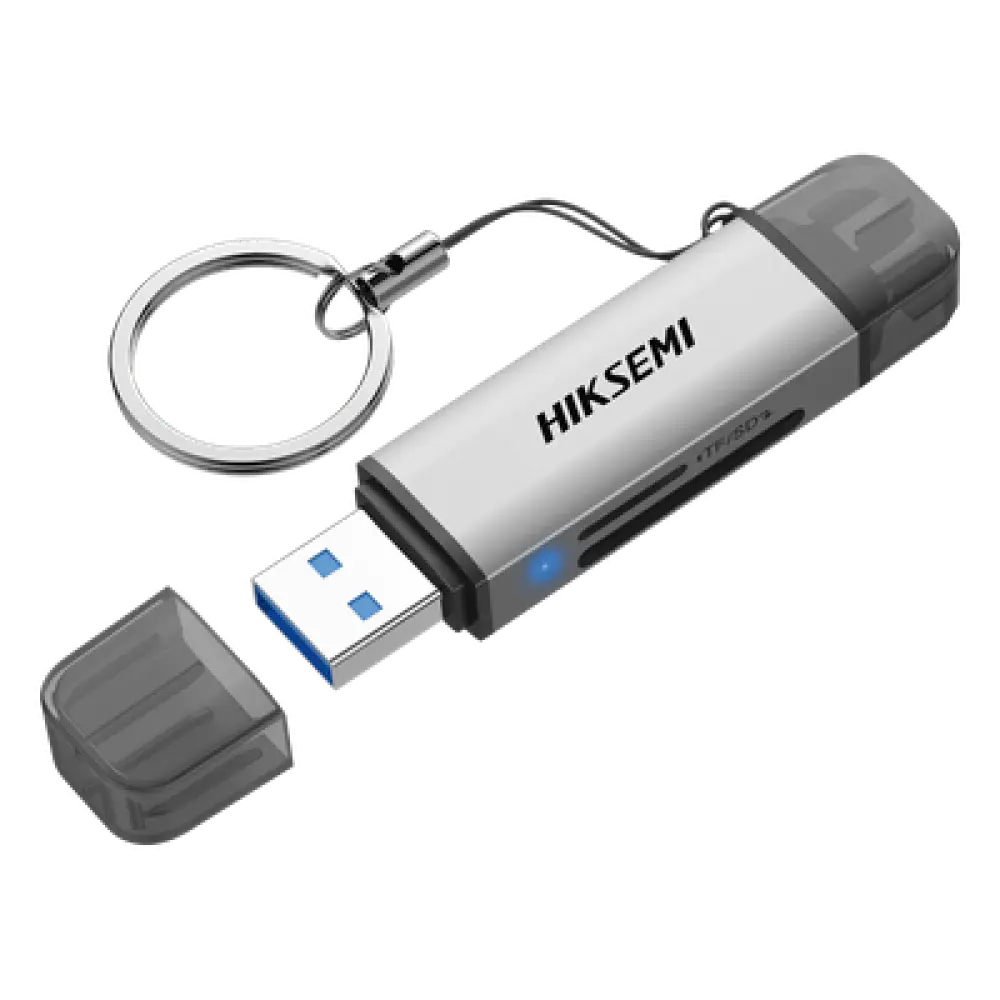 Lector de Tarjetas / USB 3.2 5 Gbps / Dual USB-A y USB-C / SD y Micro SD Simultáneo / Aluminio 73 mm