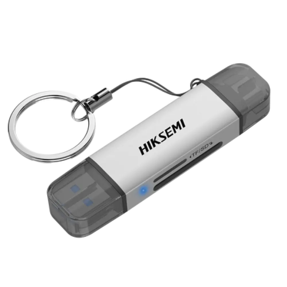 Lector de Tarjetas / USB 3.2 5 Gbps / Dual USB-A y USB-C / SD y Micro SD Simultáneo / Aluminio 73 mm