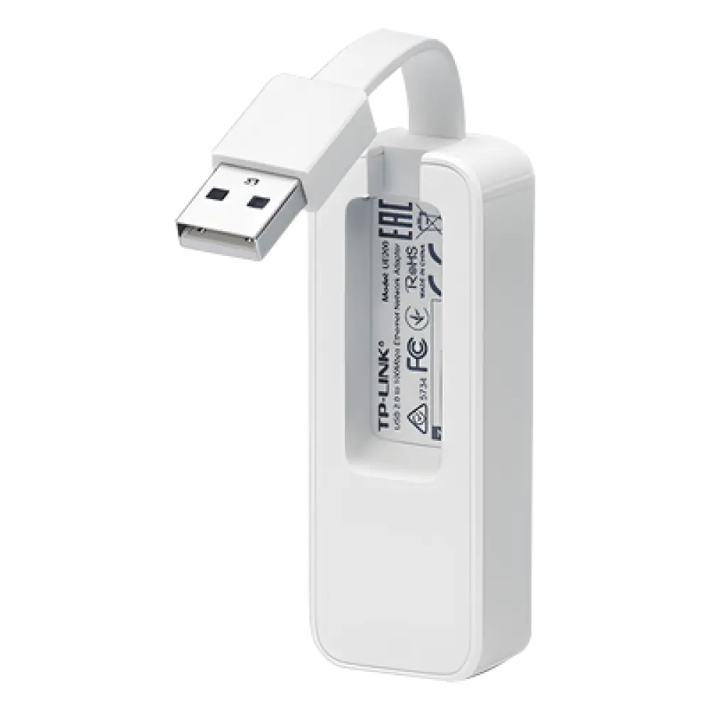 Adaptador de red / USB 2.0 a RJ45 / 10/100 Mbps / 71 x 26 x 16.2 mm / 0.23 x 0.09 x 0.05 ft