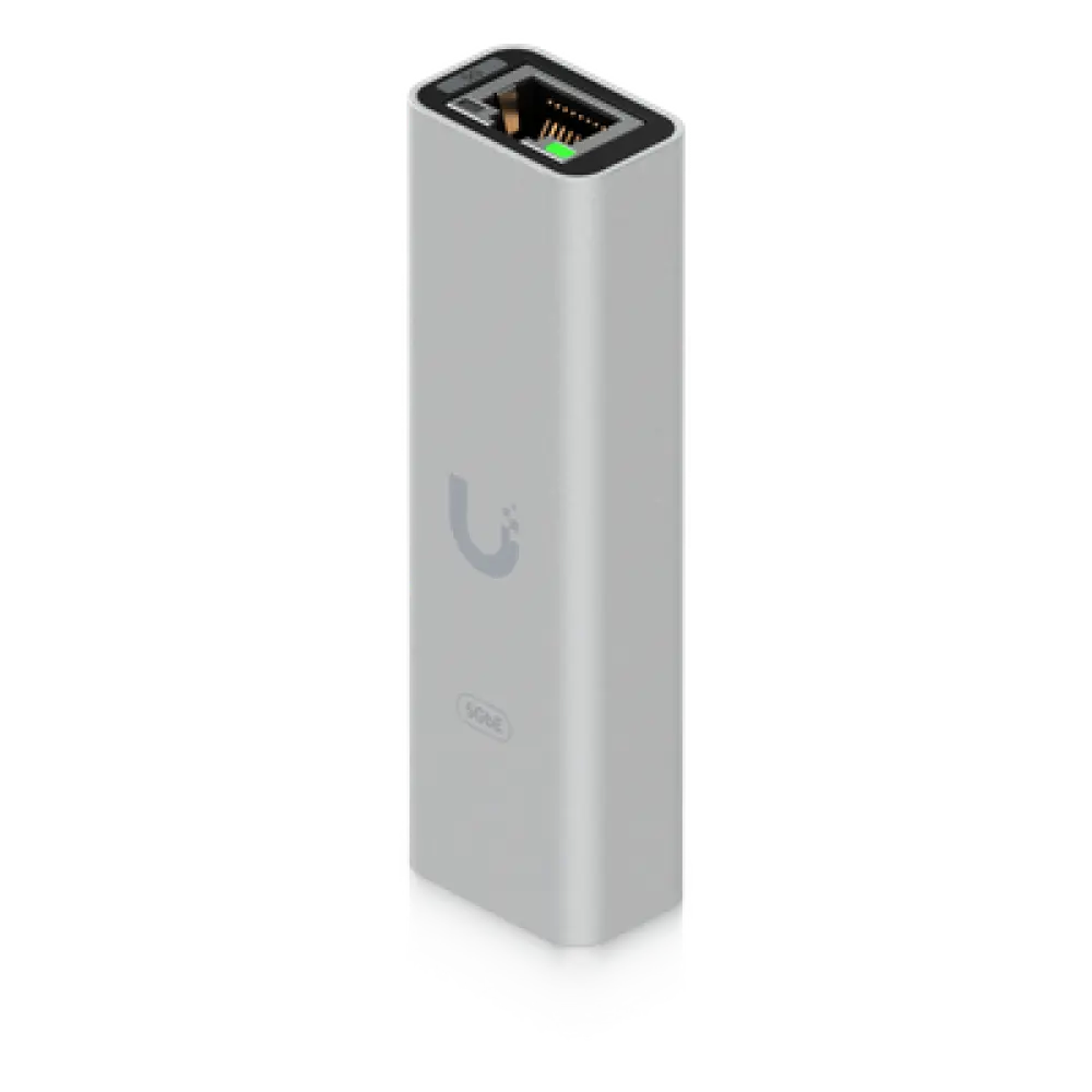 Adaptador USB-C a Ethernet / 5 GbE RJ45 / Indicador de Actividad LAN / Compatible con Mac, Windows y Linux / Construcción en Aluminio y Policarbonato / 38 g (1.3 oz)