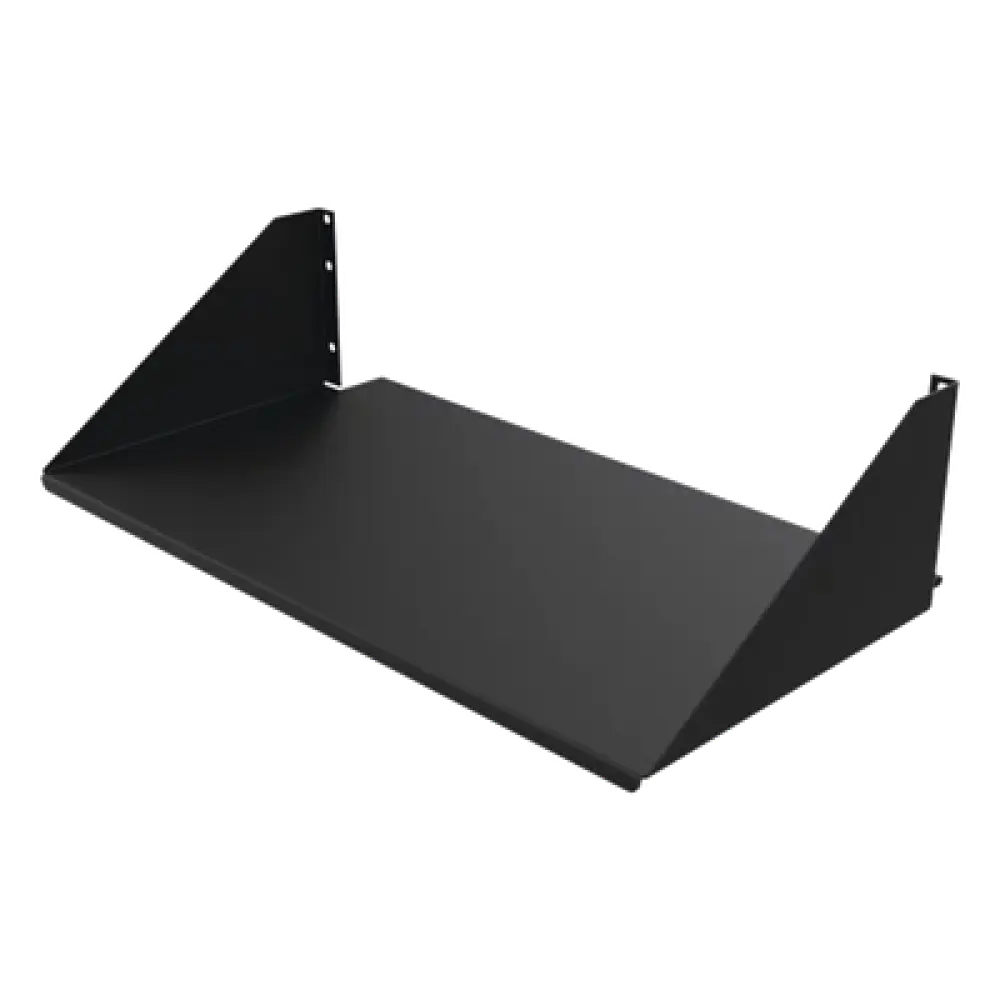 Charola para Rack 19" / Acero Sólido Calibre 16 / Capacidad de Carga 68 kg (150 lb) / 3 UR / Instalación Frontal o Trasera