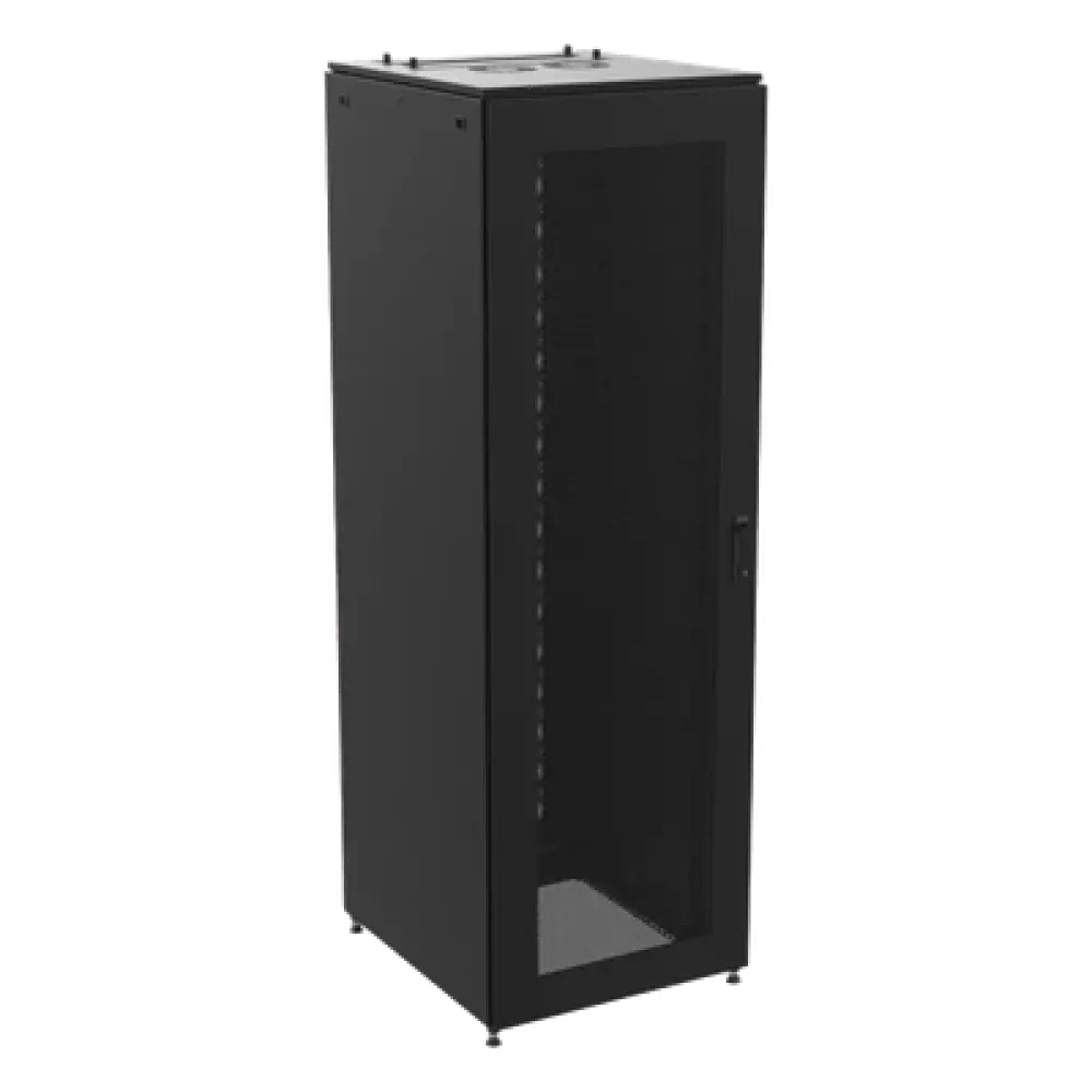 Gabinete de Telecomunicaciones / 800 mm Ancho (2.62 ft) / 900 mm Profundidad (2.95 ft) / 45 UR / Puertas Perforadas / Color Negro