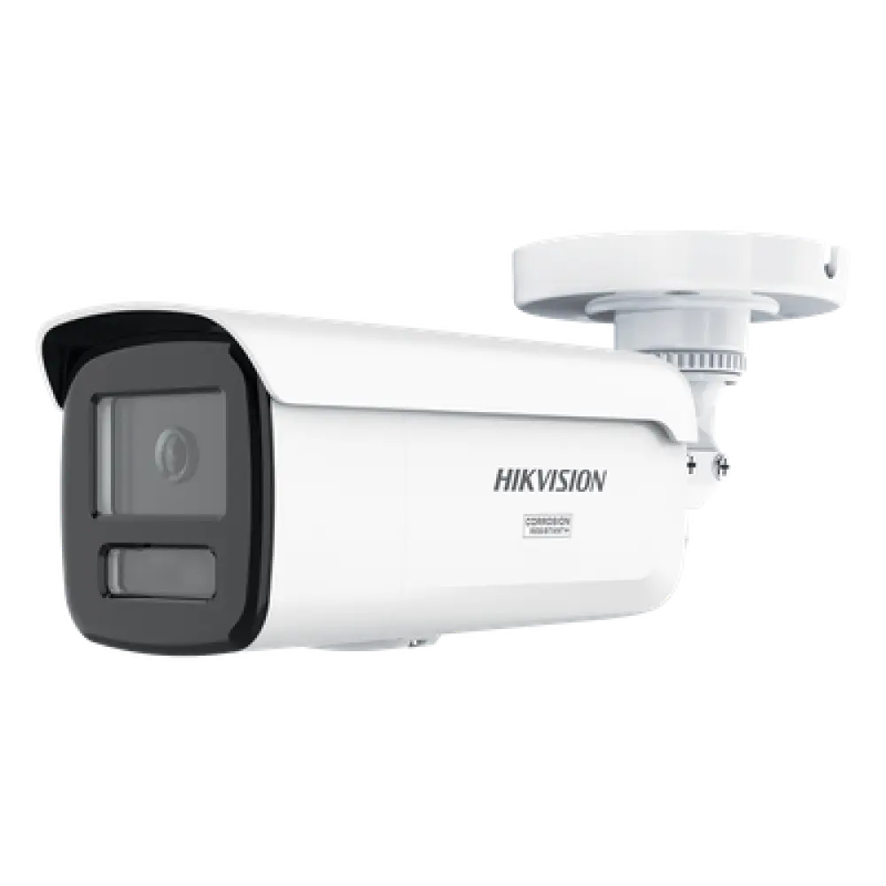 Bala IP / 6 Megapixel / Lente 4 mm / 197 pies IR + Luz Blanca / Exterior IP67 / Estrobo Azul y Rojo / WDR 130 dB / ACUSENSE 3.0 / Metal / NEMA 4X / ACUSEEK