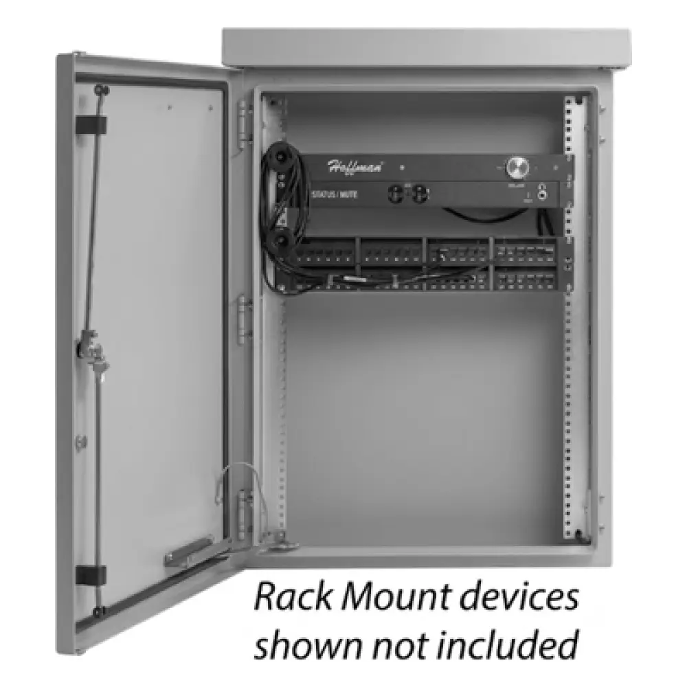 Gabinete de Pared para Exterior / 12 UR / 600 mm de Ancho / 500 mm de Profundidad / Aluminio / IP66 / NEMA 4/12/4X/3/3R