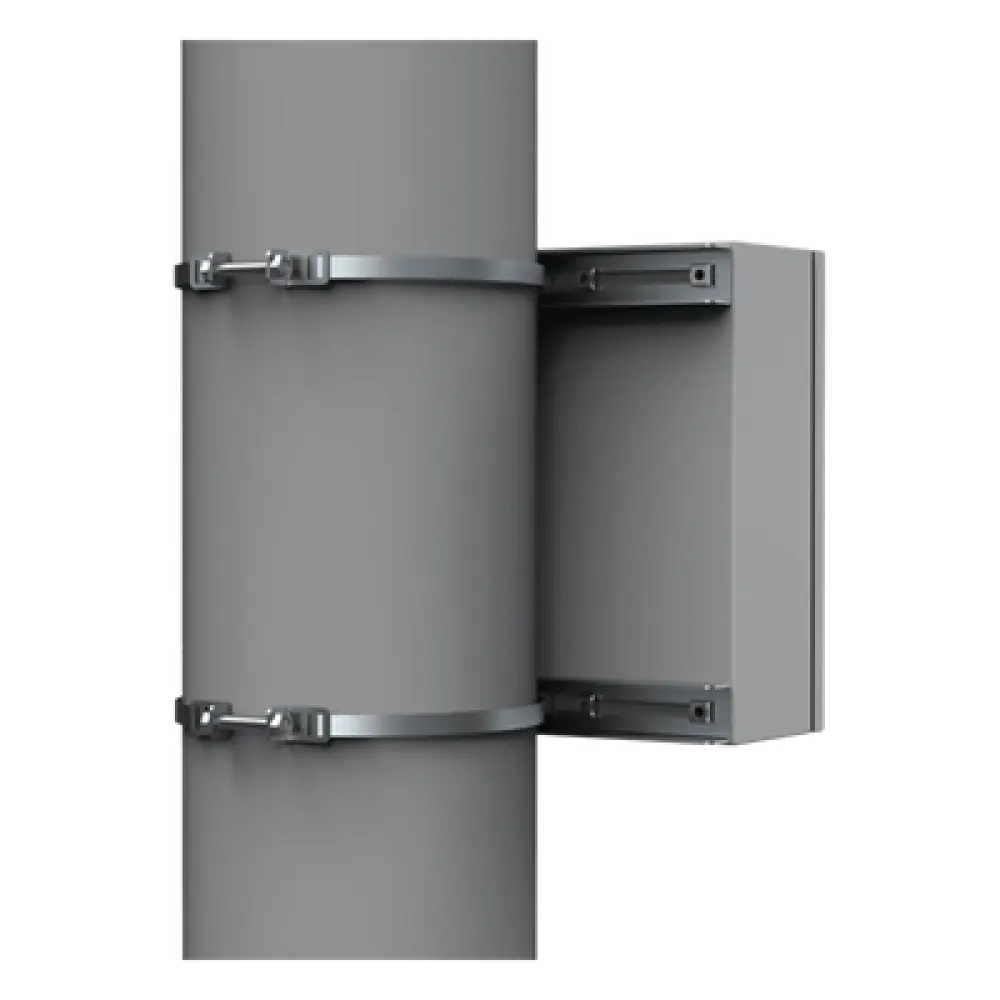 Kit de Fijación para Postes / Acero Galvanizado / Carga 900 N / Poste 80-250 mm / 2 Perfiles